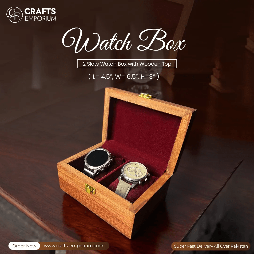 2 Watches – Plain – Wood Top