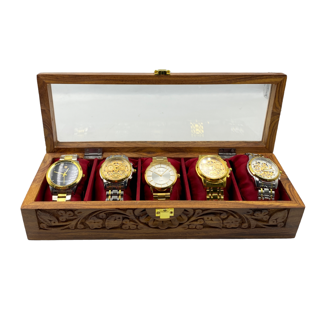 5 Watches – Carving – Glass Top