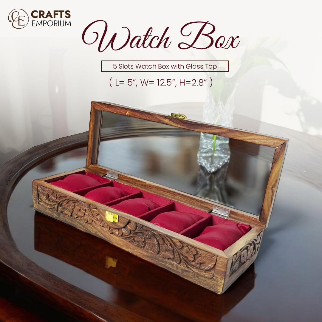 5 Watches – Carving – Glass Top