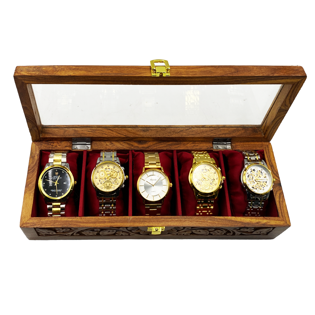 5 Watches – Carving – Glass Top