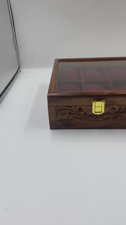 10 Watches – Carving – Glass Top
